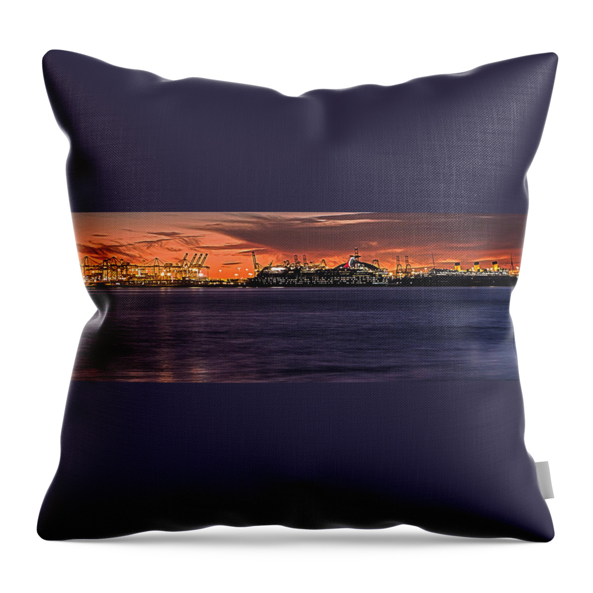 Blue Hour Throw Pillow featuring the photograph Queen And Princess Look On by Denise Dube