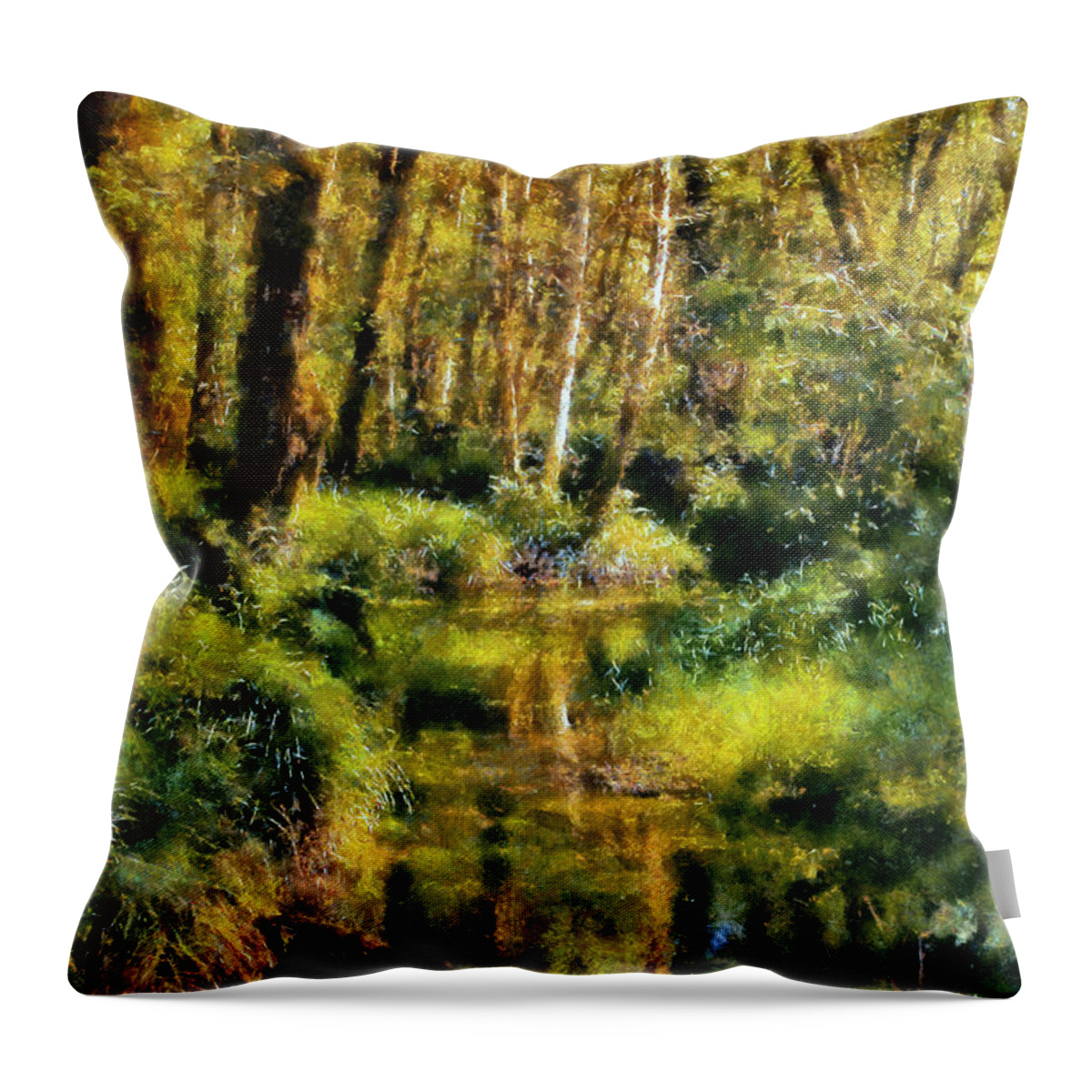 Quinault Rain Forest Throw Pillow featuring the digital art Quinault Rain Forest by Kaylee Mason