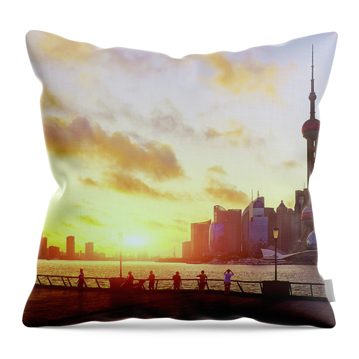The Bund Throw Pillow featuring the photograph Ramble by Blackstation