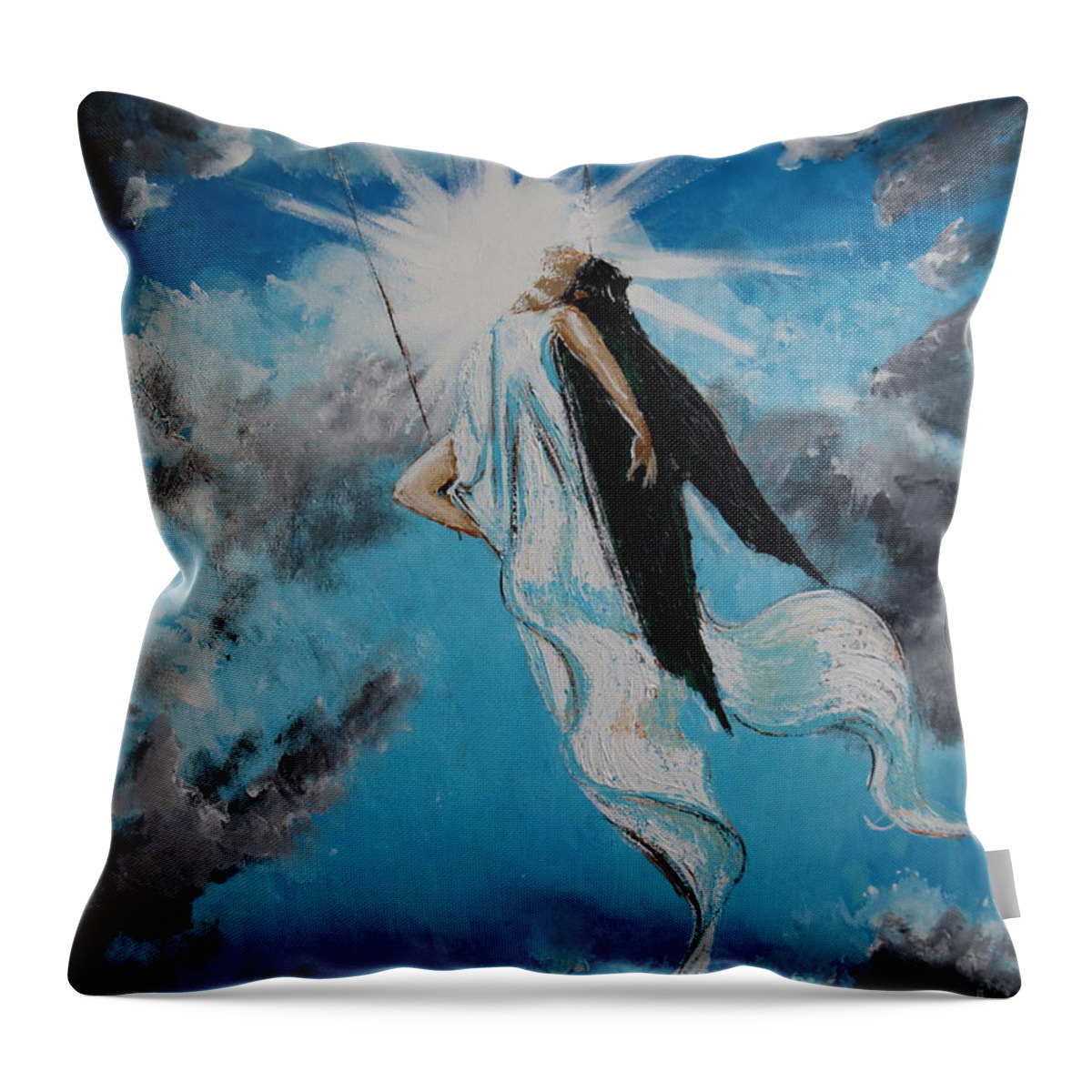 Impressionism Throw Pillow featuring the painting Ravesencion by Stefan Duncan
