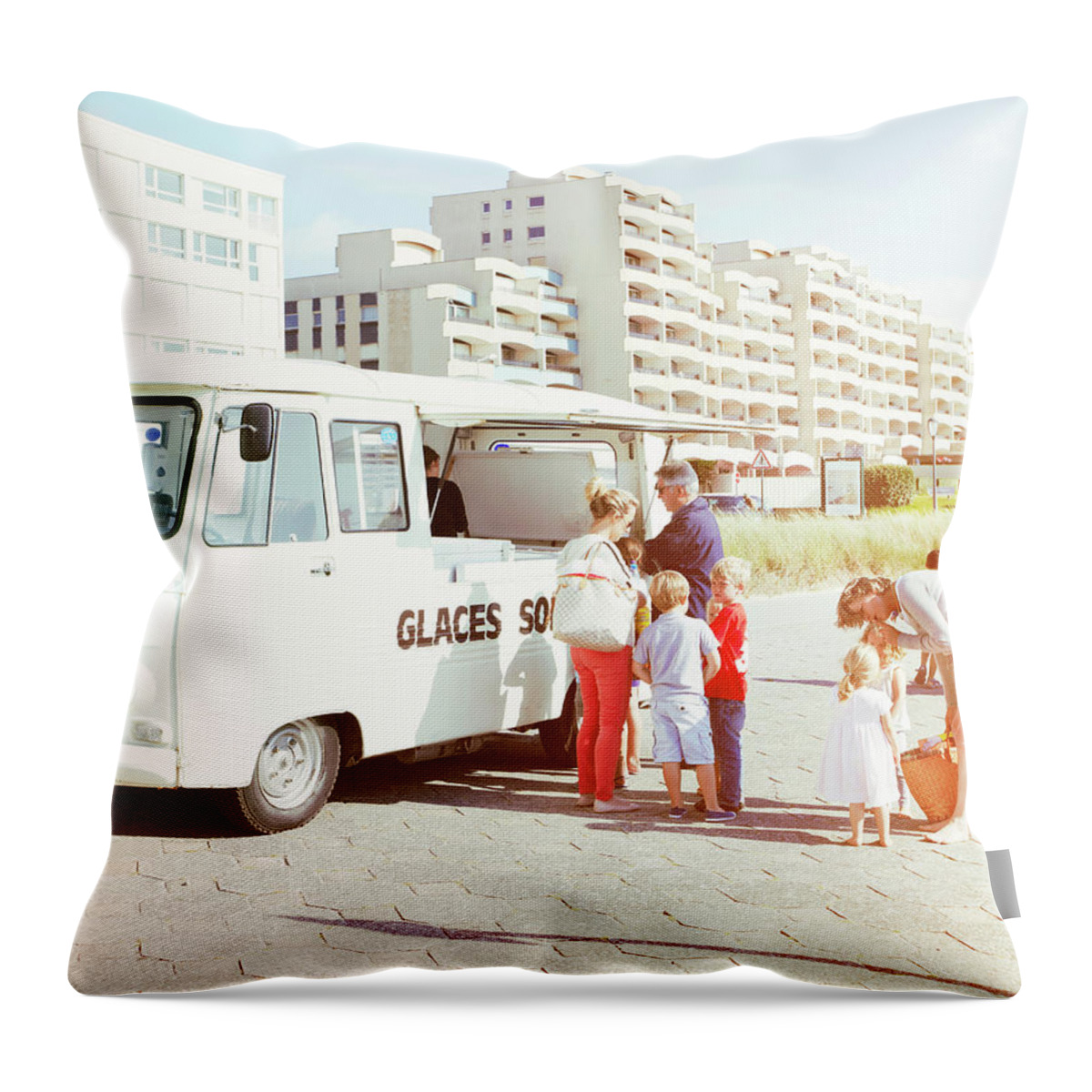 Shadow Throw Pillow featuring the photograph Raymonds Glaces by Mark Leary