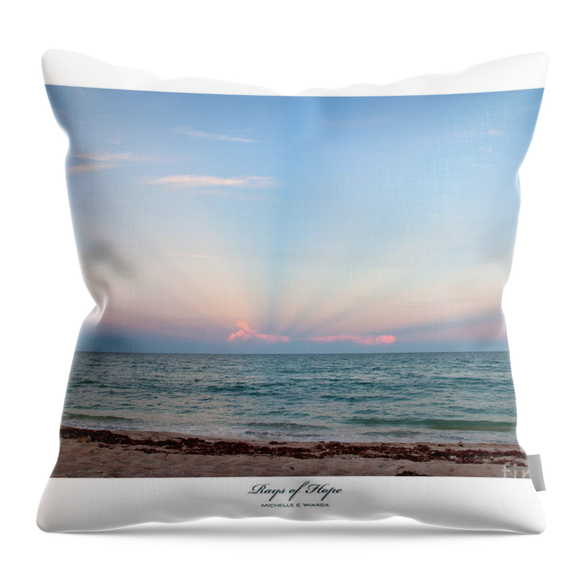 Rays Of Hope Throw Pillow featuring the photograph Rays of Hope by Michelle Constantine