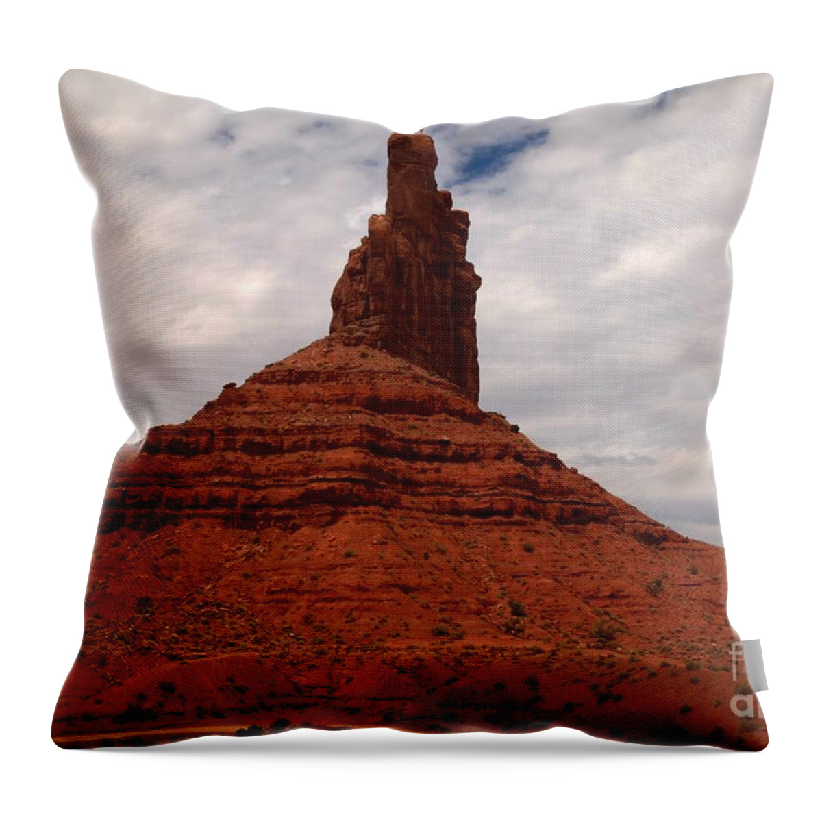 Garden Of The Gods Throw Pillow featuring the photograph Reaching For The Clouds by Adam Jewell