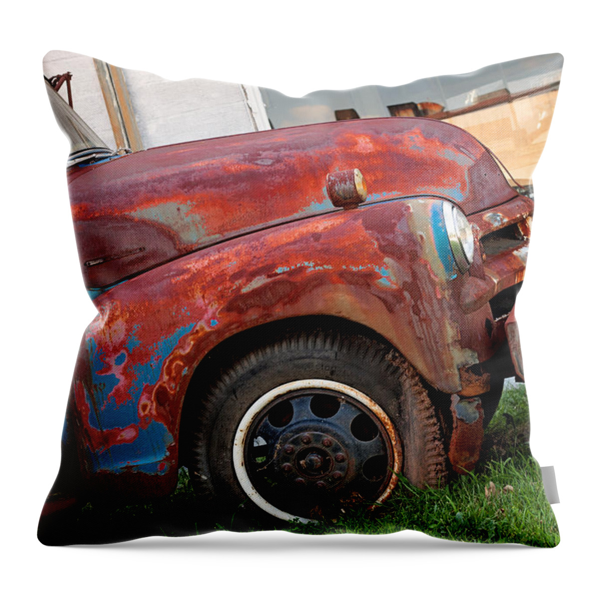 Truck Throw Pillow featuring the photograph Ready to roll by Michael Porchik