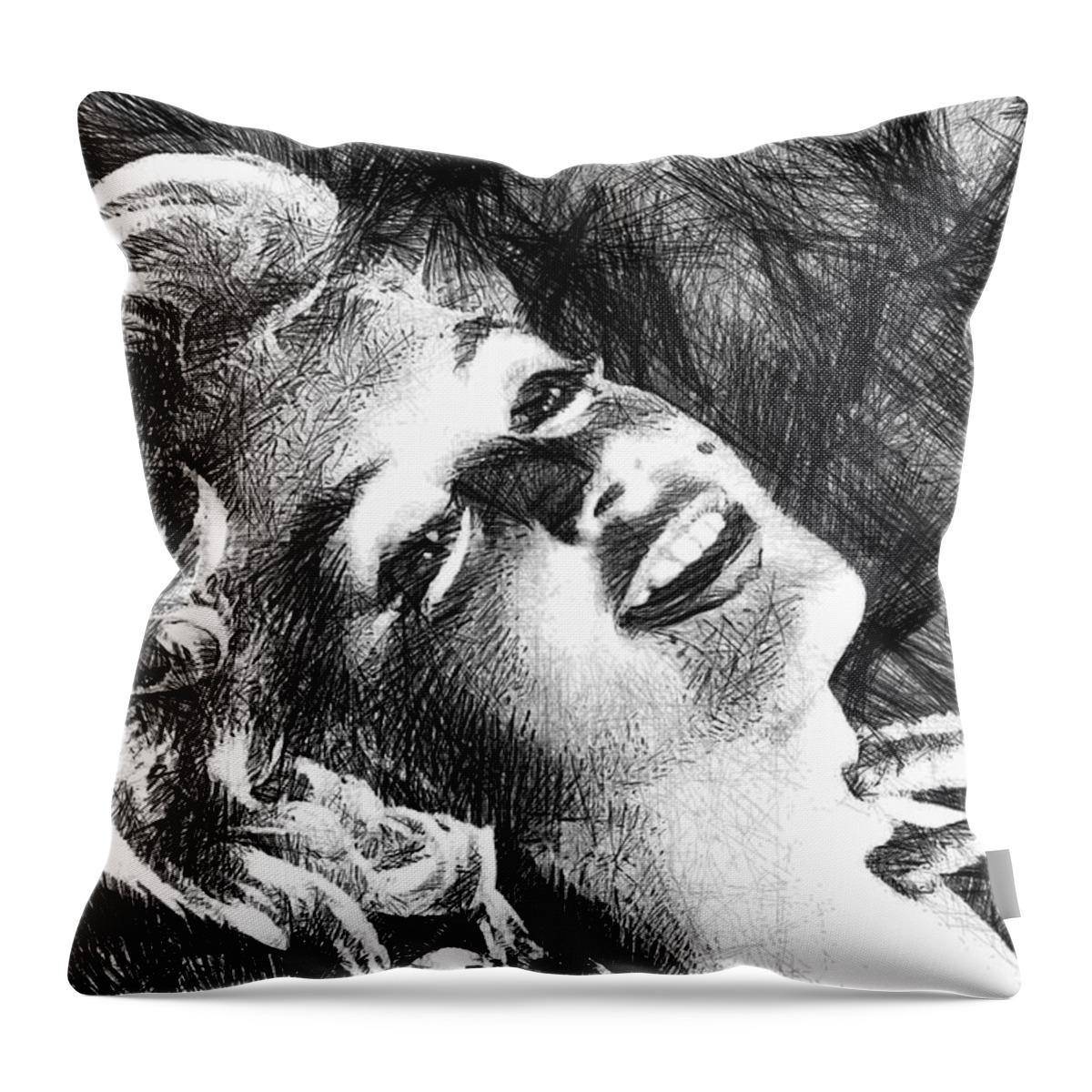 Lover Throw Pillow featuring the digital art Real Lover by Rafael Salazar