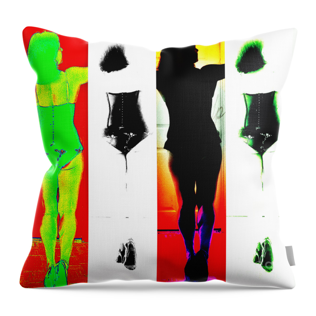 Rear View Throw Pillow featuring the photograph Rear View Reflections by Lilliana Mendez