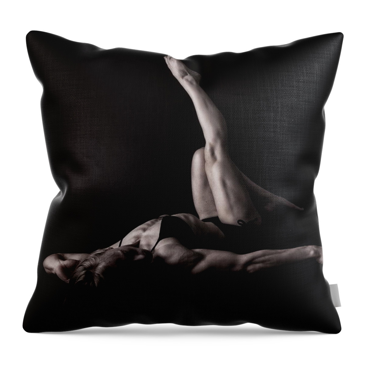 Recline Throw Pillow featuring the photograph Recline in Strength by Monte Arnold