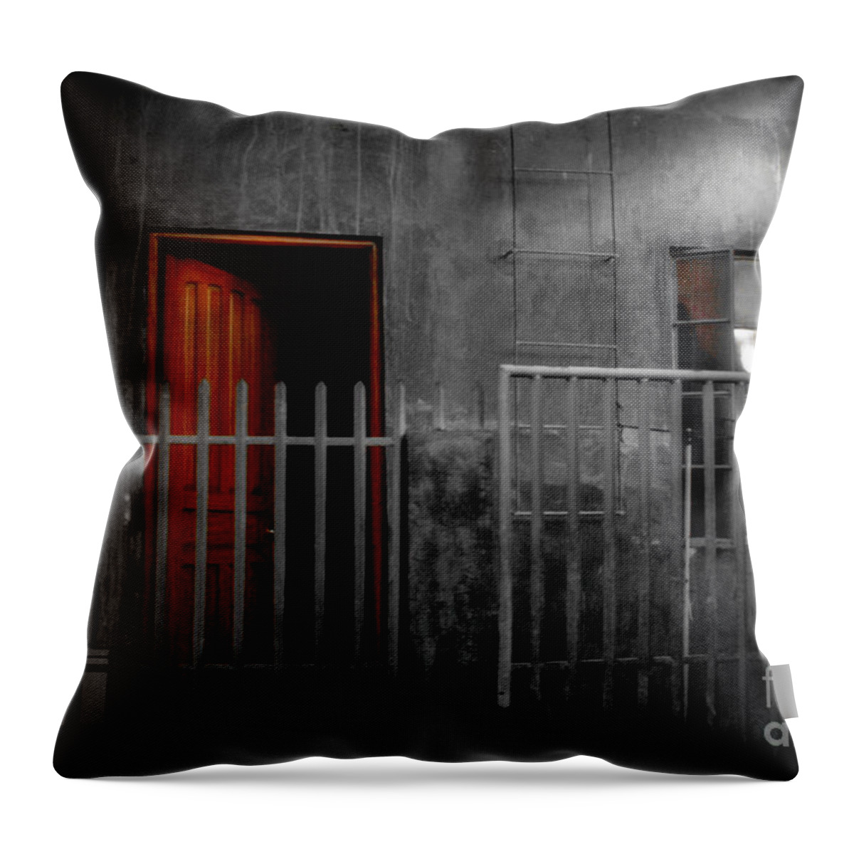 Philippines Throw Pillow featuring the photograph Red Door by Michael Arend