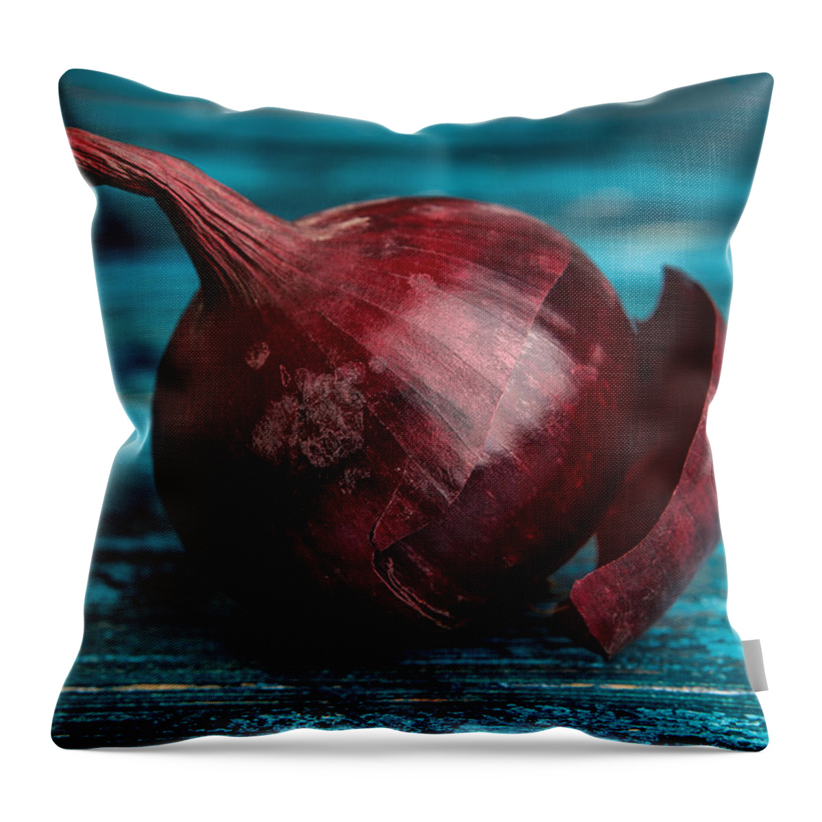 Onion Throw Pillow featuring the photograph Red Onions by Nailia Schwarz
