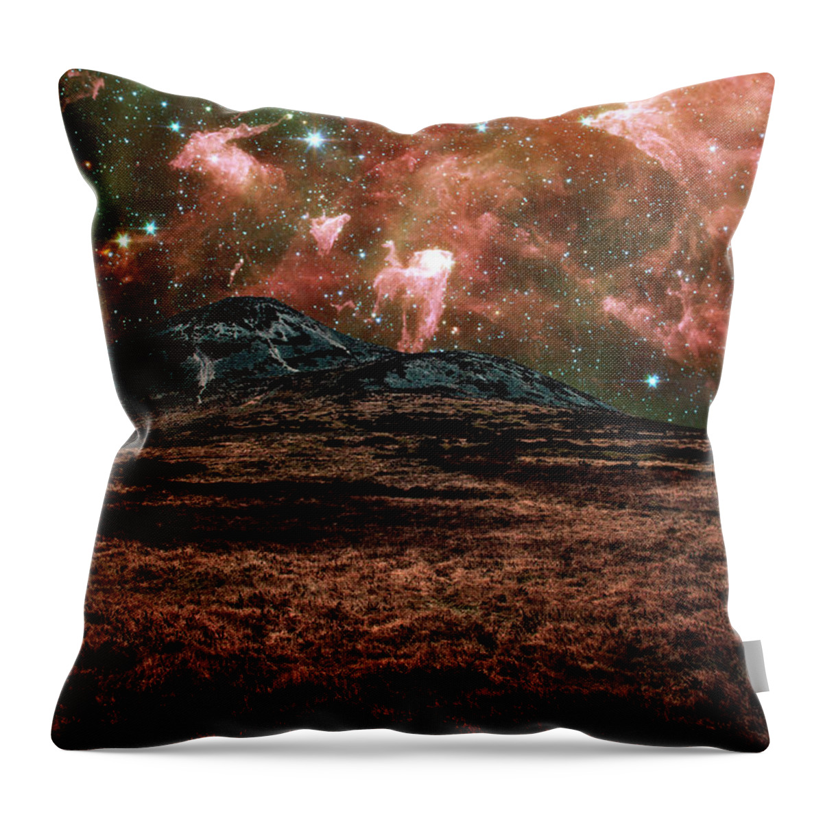 Carina Nebula Throw Pillow featuring the photograph Red Planet by Semmick Photo