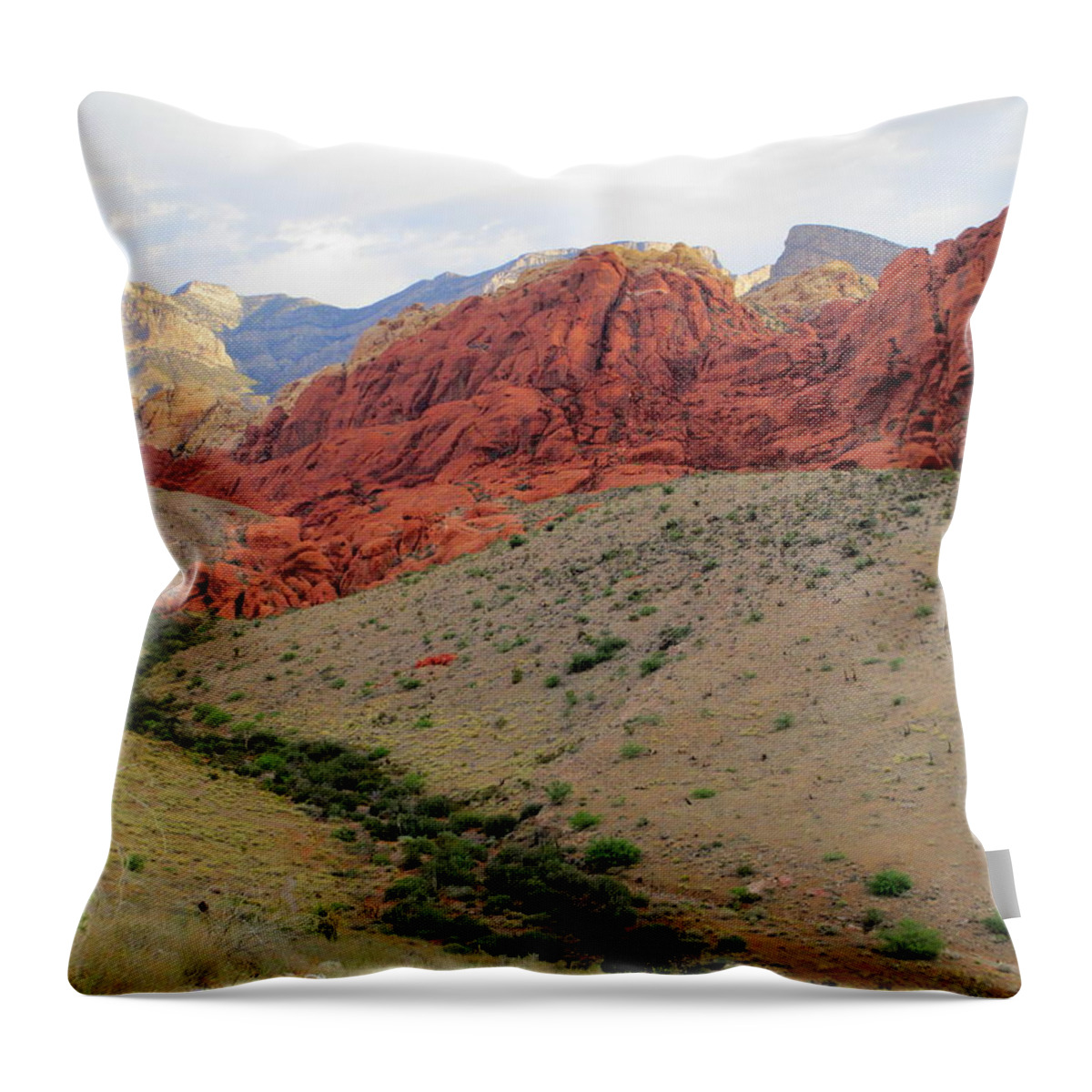 Red Rock Canyon Throw Pillow featuring the photograph Red Rock Canyon 2014 Number 10 by Randall Weidner
