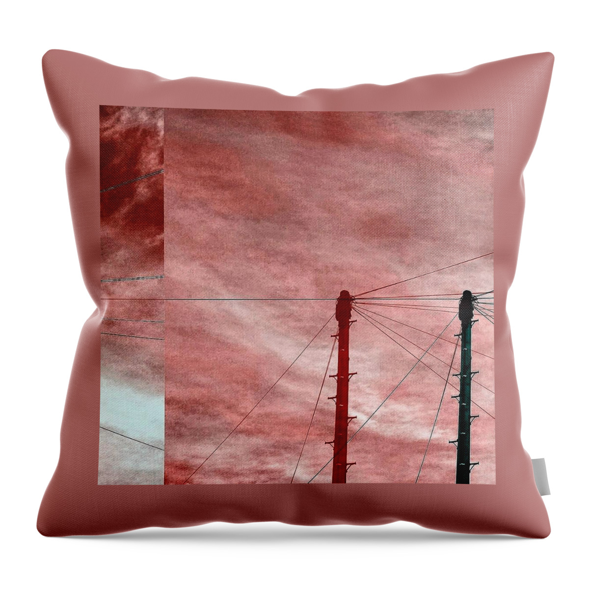 #cubism #cubist #cubistic #urban_photography #urbanphotography #androidography #not4ordinary #street #streetphotography #streetart #street_art #street_photography #streetarteverywhere Throw Pillow featuring the photograph Cubist Sky 2 by Jason Roust