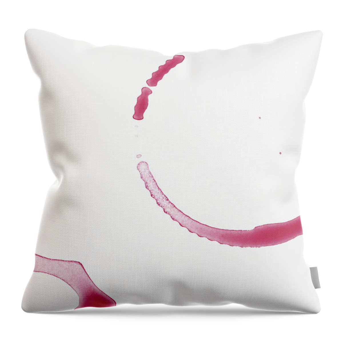 White Background Throw Pillow featuring the photograph Red Wine Stains by Vincenzo Lombardo
