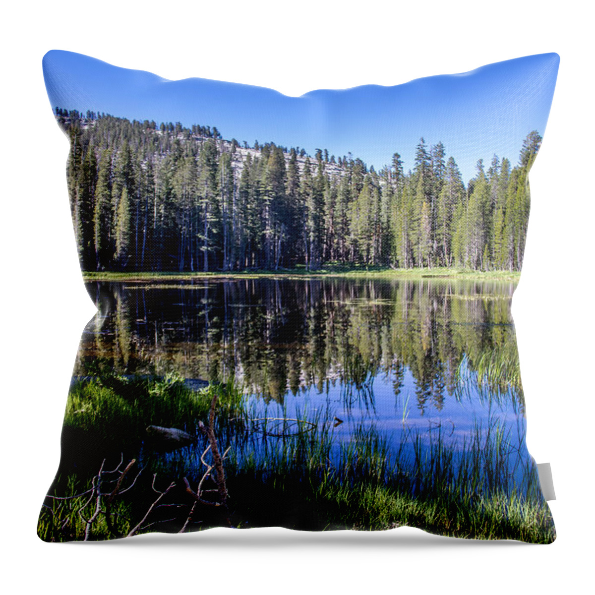 Yosemite Throw Pillow featuring the photograph REFLECTIONS at its best by Brian Williamson