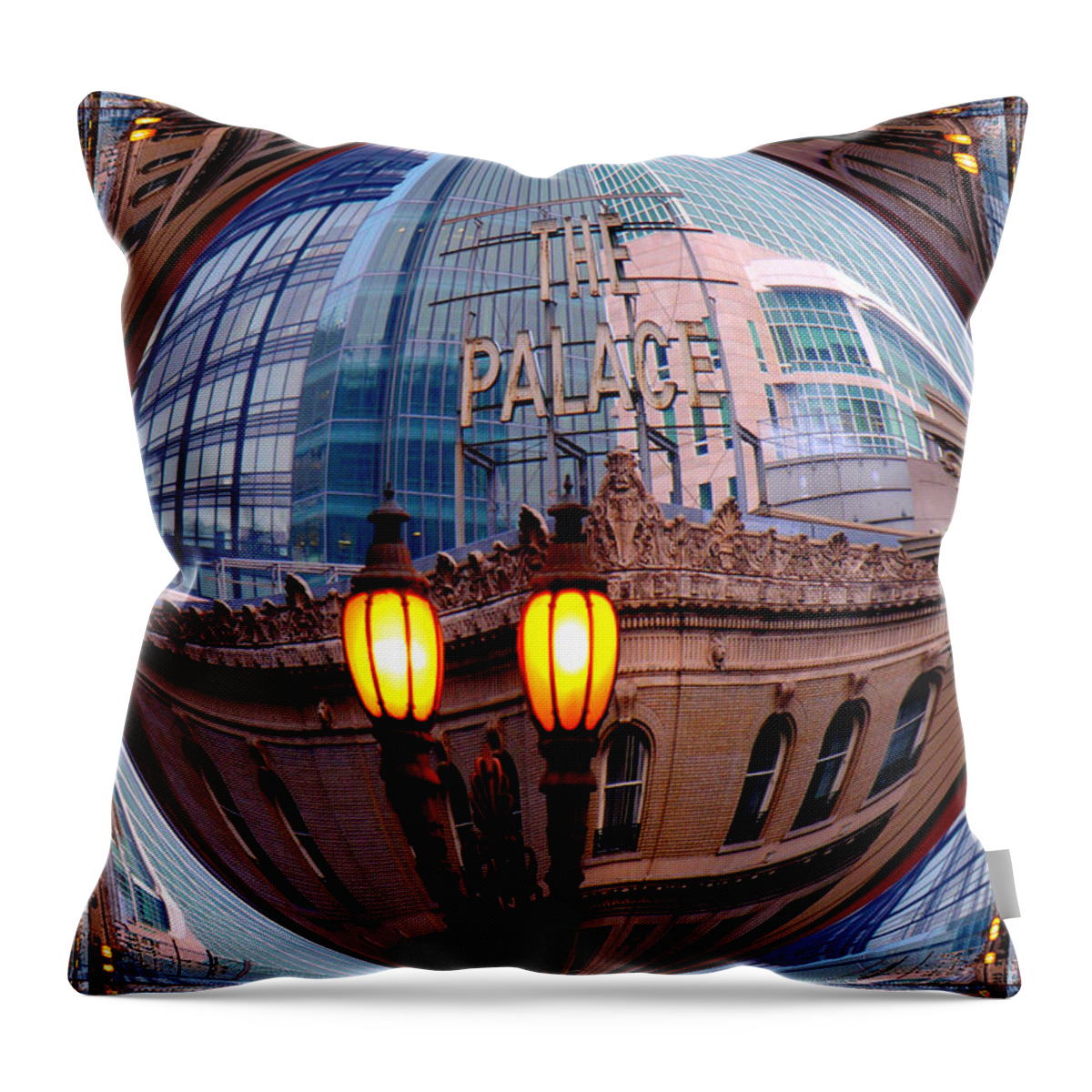 San Francisco Throw Pillow featuring the photograph Reflections by Nick David
