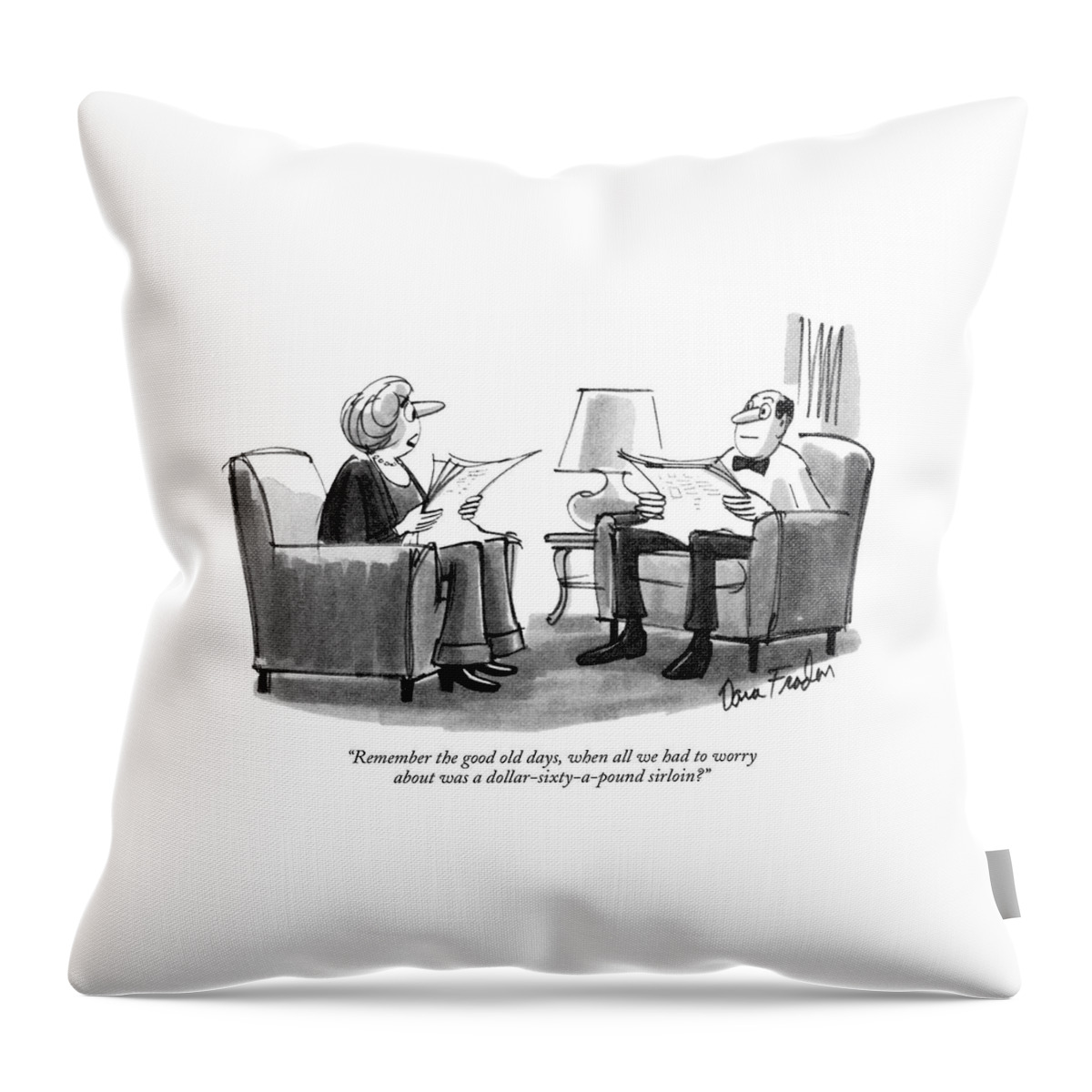 Remember The Good Old Days Throw Pillow