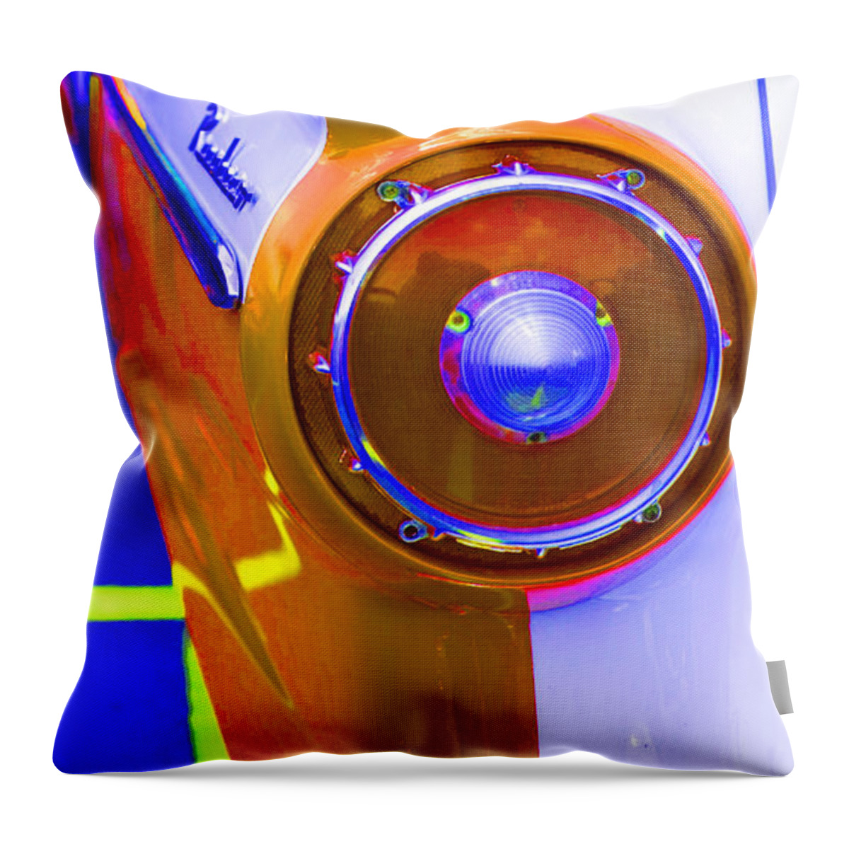 Retro Throw Pillow featuring the photograph Retro Auto Three by Denise Beverly