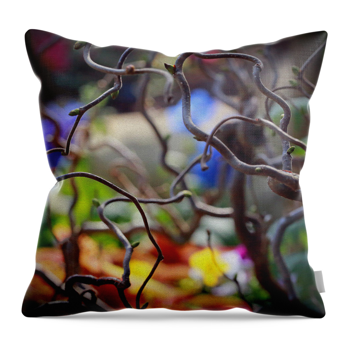 Abstract Throw Pillow featuring the photograph Reverie by Jaki Miller