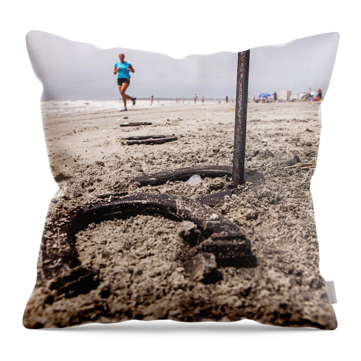 Ringer Throw Pillow featuring the photograph Ringer by Sennie Pierson