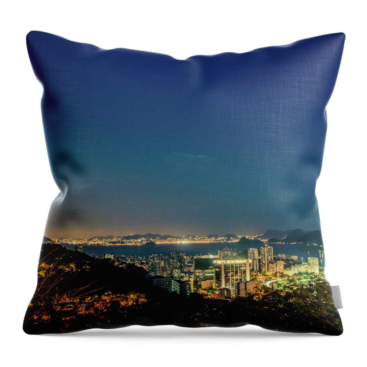 Tranquility Throw Pillow featuring the photograph Rio De Janeiro by José Eduardo Nucci