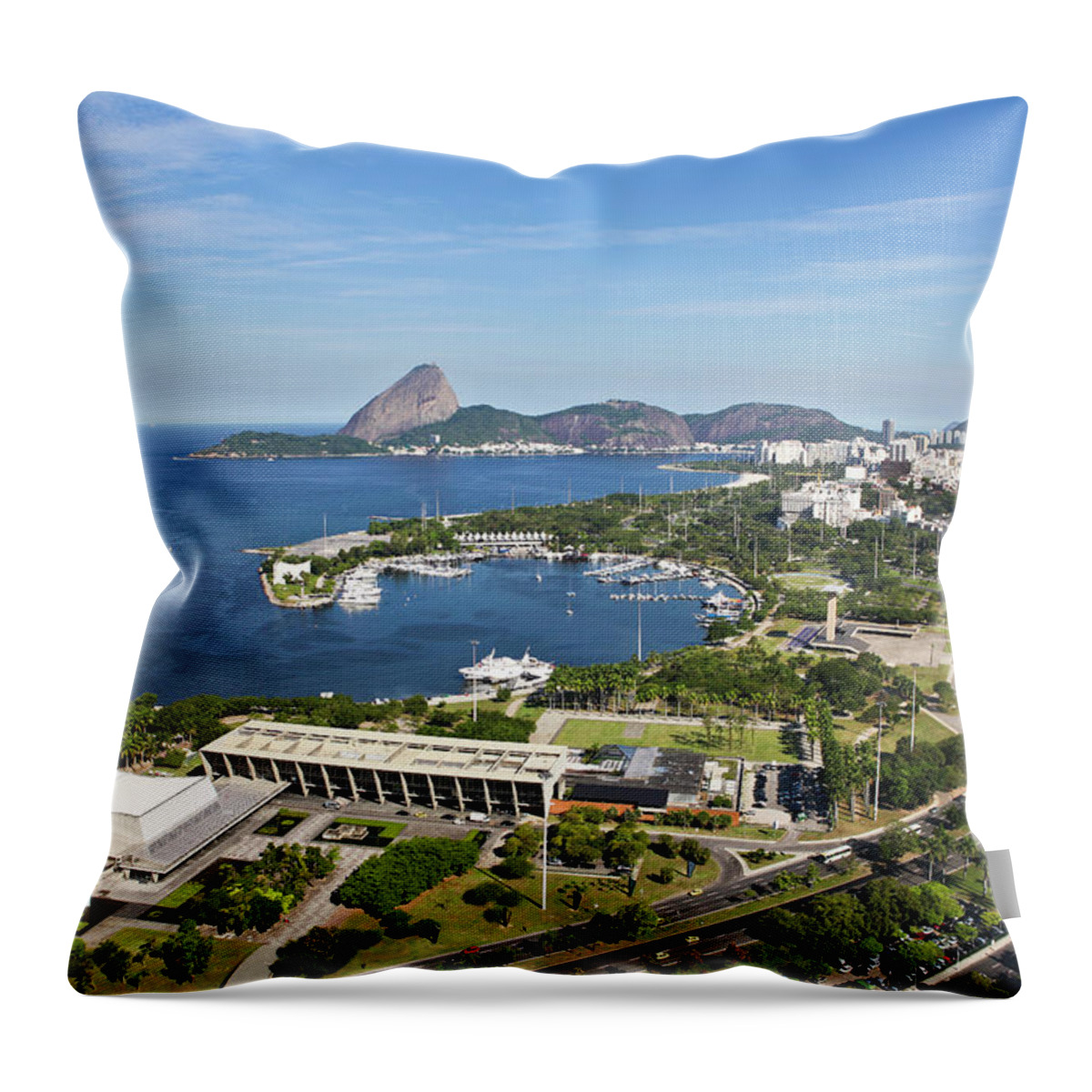 Scenics Throw Pillow featuring the photograph Rio De Janeiro Postcard by Ruy Barbosa Pinto