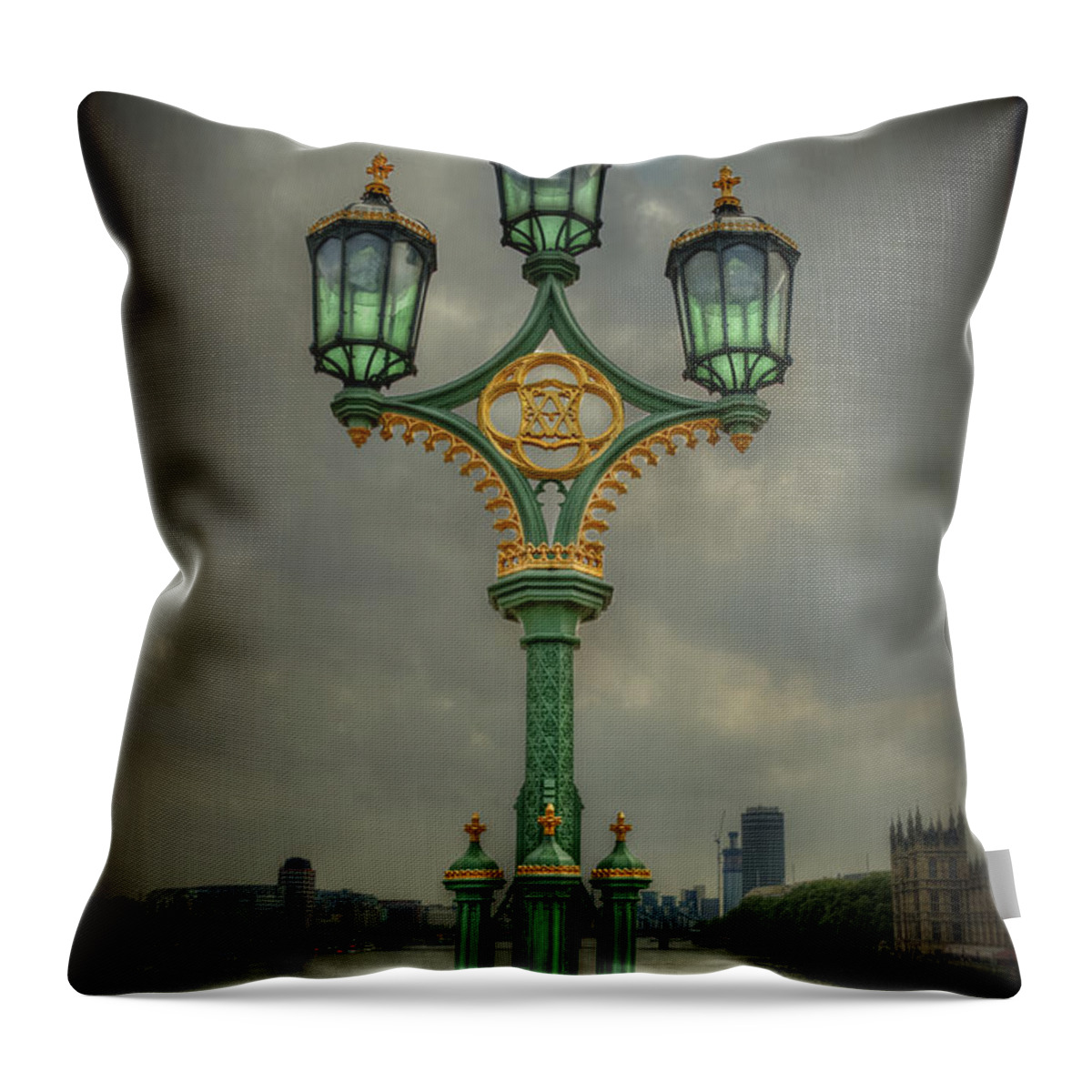 London Throw Pillow featuring the photograph Rise Above City by Evelina Kremsdorf