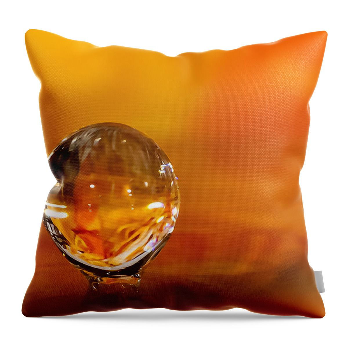 Abstract Throw Pillow featuring the photograph Rising from the Water by Jim Finch
