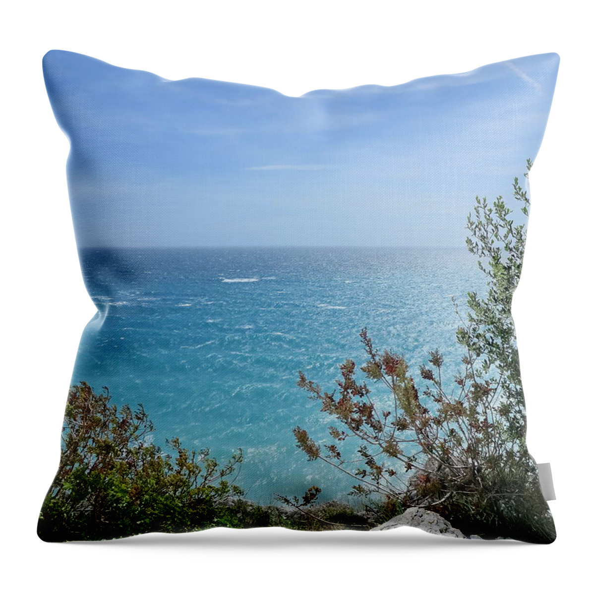 Tranquility Throw Pillow featuring the photograph Riviera by Rolfo
