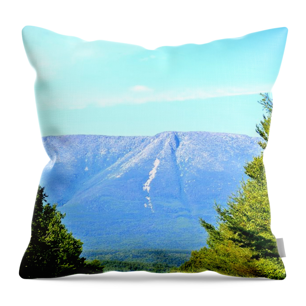 Road Throw Pillow featuring the photograph Road to Katahdin by Tara Potts