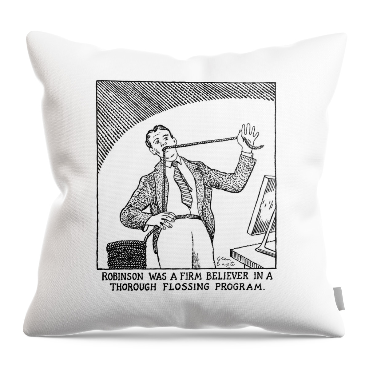 Robinson Was A Firm Believer In A Thorough Throw Pillow