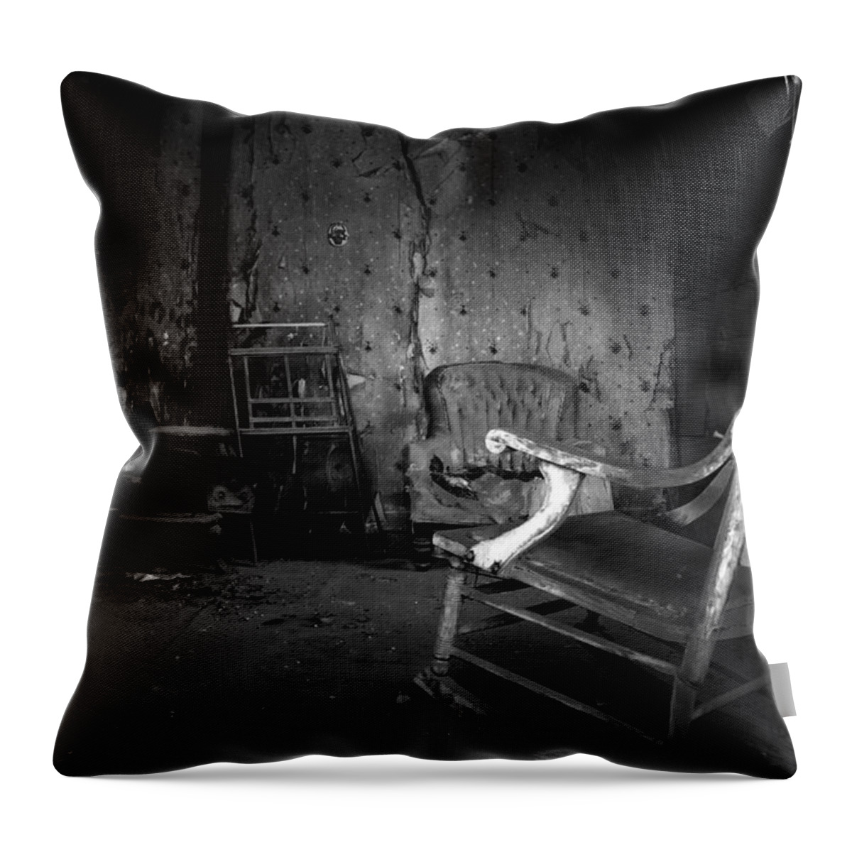 California Throw Pillow featuring the photograph Rocking Chair by Cat Connor