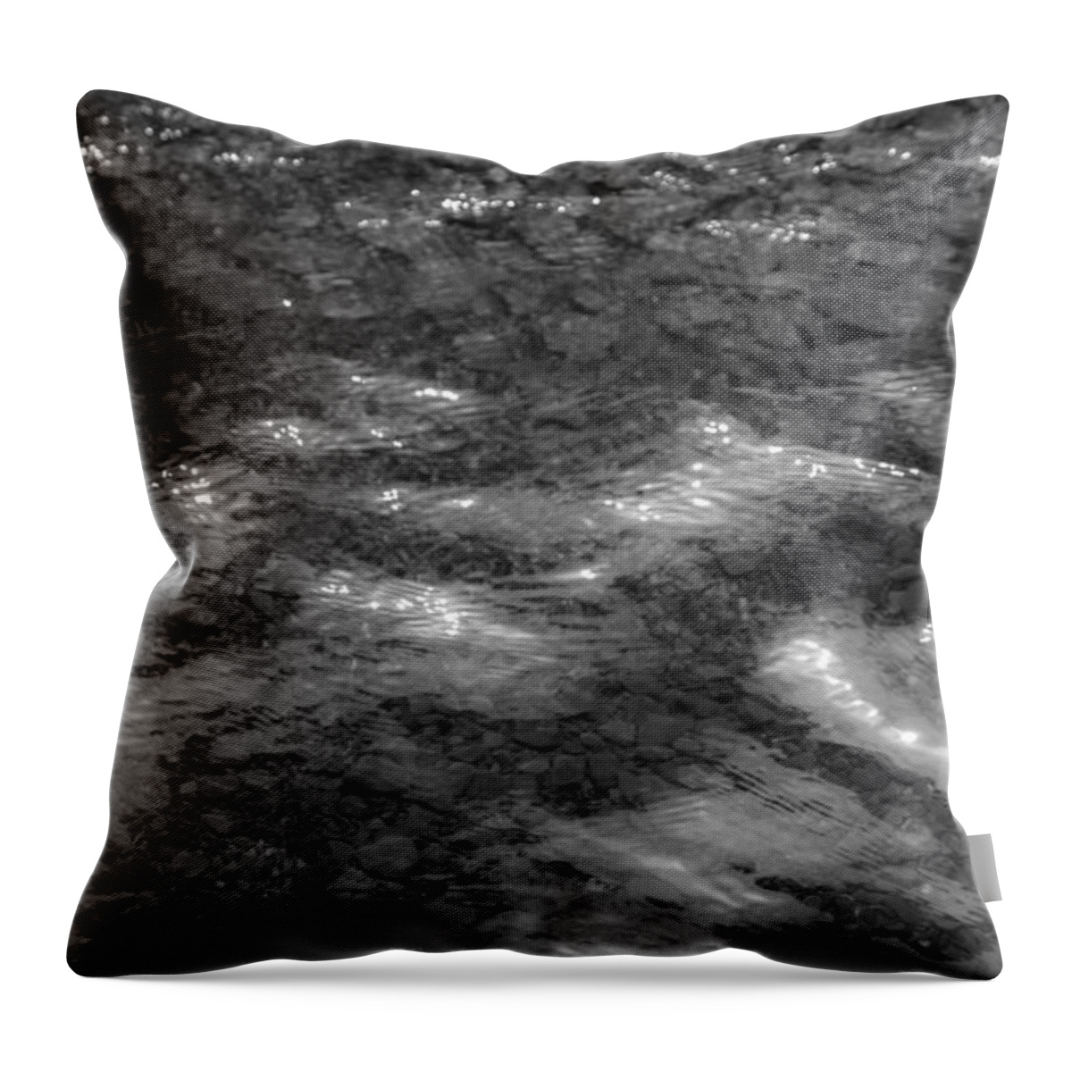 Rocks Throw Pillow featuring the photograph Rocks Water Light Abstract by Photographic Arts And Design Studio