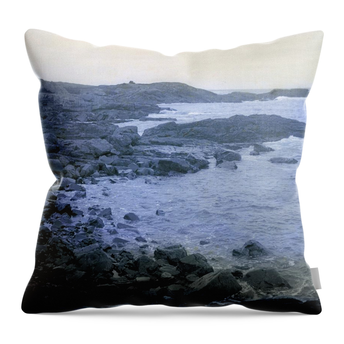 Ocaan Throw Pillow featuring the photograph Rocky Coast by William Haggart