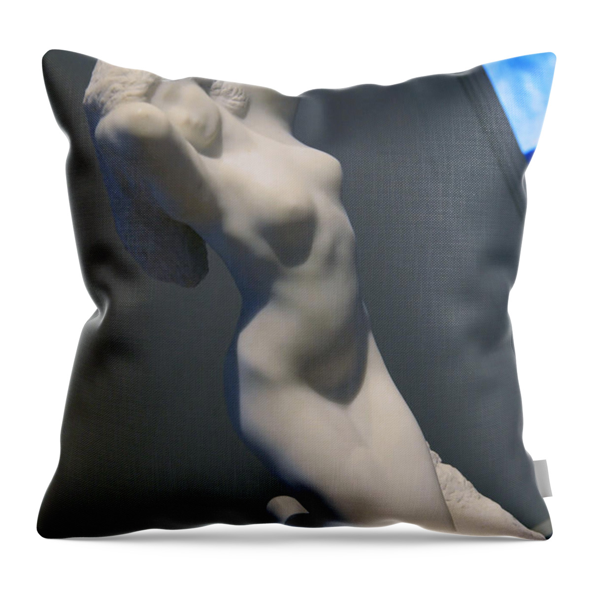 Morning Throw Pillow featuring the photograph Rodin's Morning by Cora Wandel