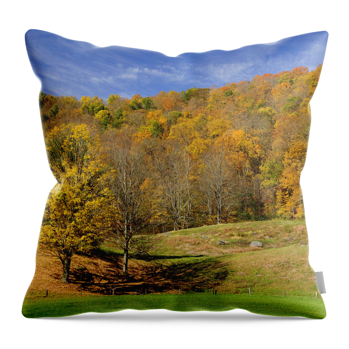 Autumn Throw Pillow featuring the photograph Rolling Hills by Luke Moore