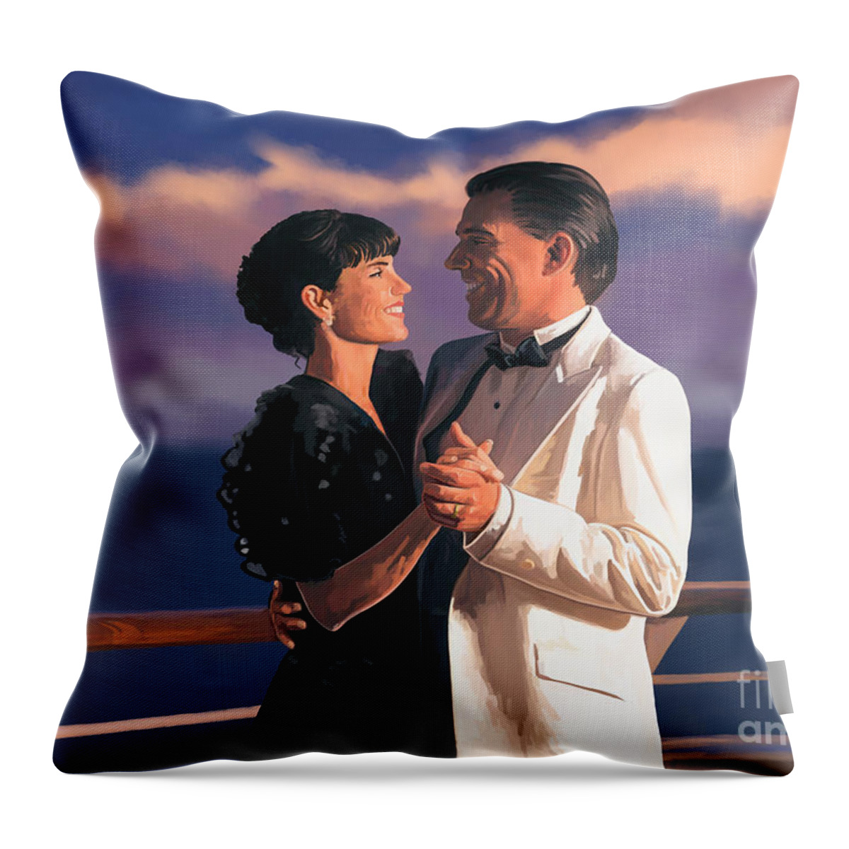 Romantic Throw Pillow featuring the painting Romantic Cruise by Tim Gilliland
