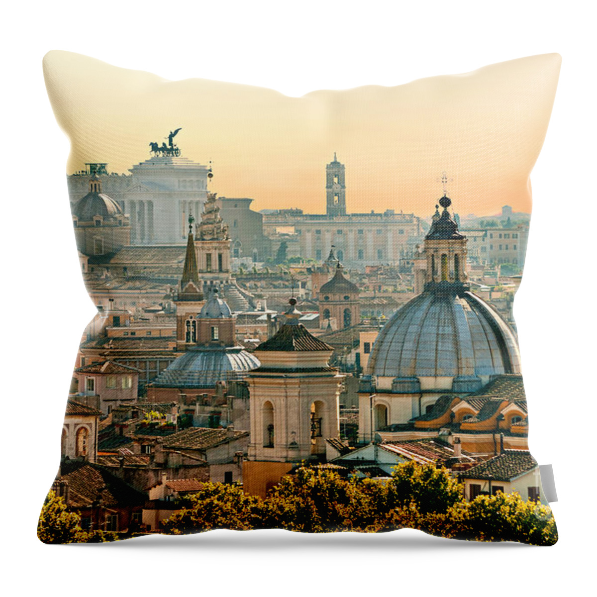 Pope Throw Pillow featuring the photograph Rome - Italy by Luciano Mortula