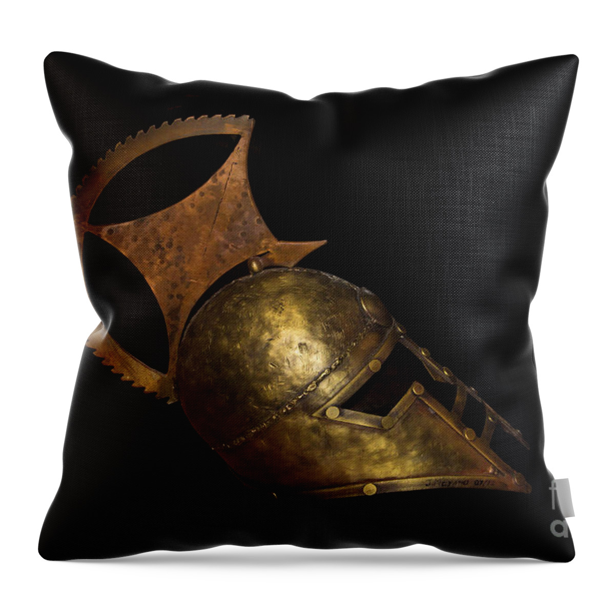 Metal Throw Pillow featuring the photograph Rome Was Not Built In A Day by Al Bourassa