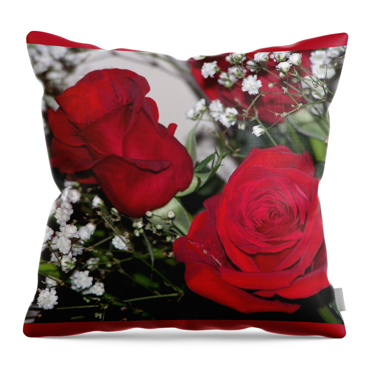 Rose Throw Pillow featuring the photograph Roses by Susan Turner Soulis