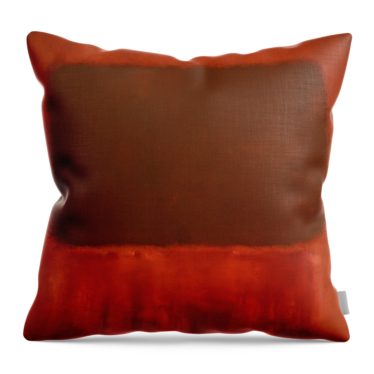 Mulberry Throw Pillow featuring the photograph Rothko's Mulberry And Brown by Cora Wandel