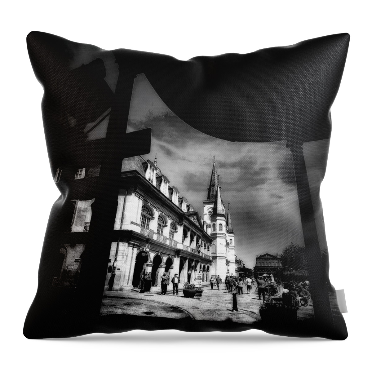 Architectural Art Throw Pillow featuring the photograph Round Corner by Robert McCubbin
