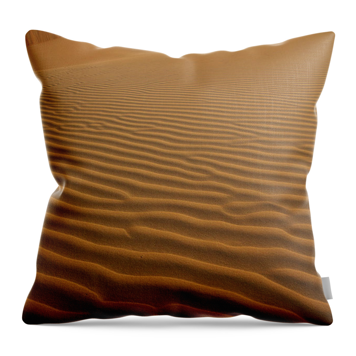 Tranquility Throw Pillow featuring the photograph Rub Al Khali Desert by Achim Thomae