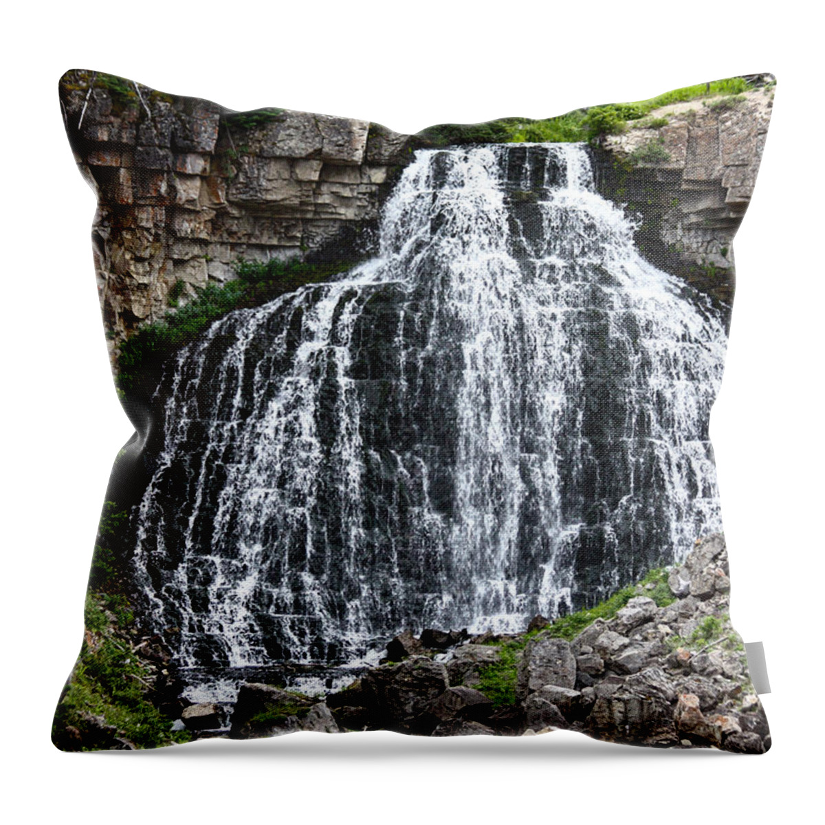 Rustic Falls Throw Pillow featuring the photograph Rustic Falls by Shane Bechler