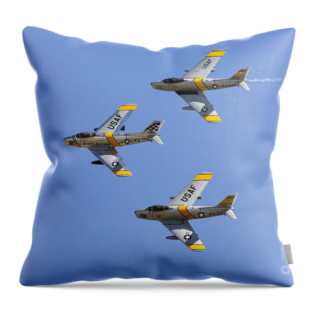 Bremont Horsemen Throw Pillow featuring the photograph Sabres of the Horsemen by John Daly