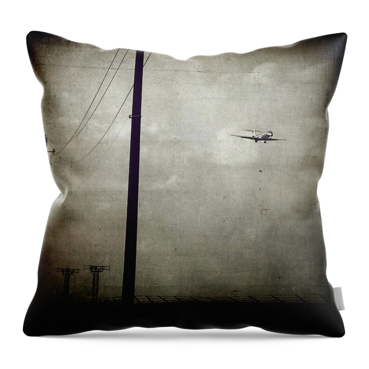 Texture Throw Pillow featuring the photograph Sad Goodbyes by Trish Mistric