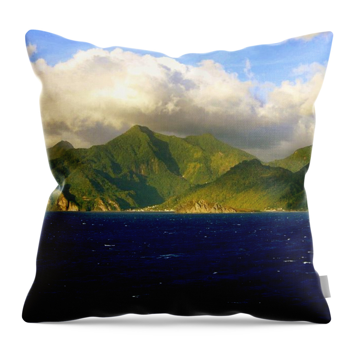 Landscapes Throw Pillow featuring the photograph Sailing Take Me Away by Karen Wiles