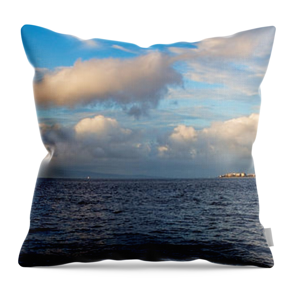 Hawaii Throw Pillow featuring the photograph Sailing to Lahaina by Lars Lentz