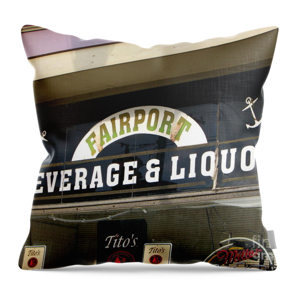 Beer Throw Pillow featuring the photograph Sailors Store by Michael Krek
