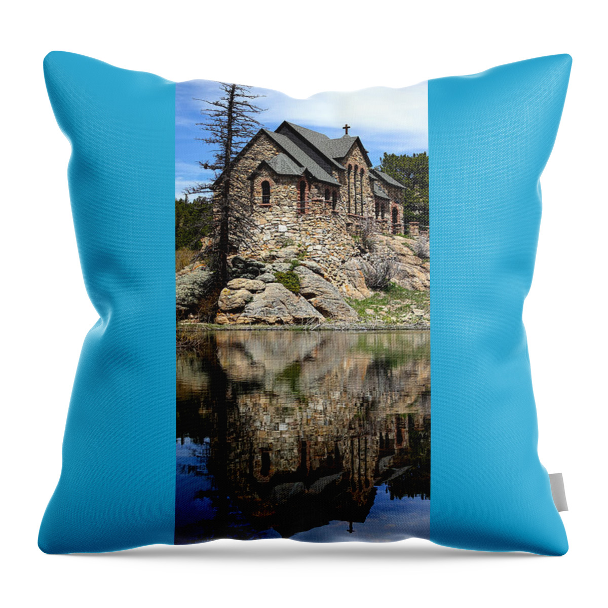 St. Malo Throw Pillow featuring the photograph Saint Malo Chapel by Shane Bechler
