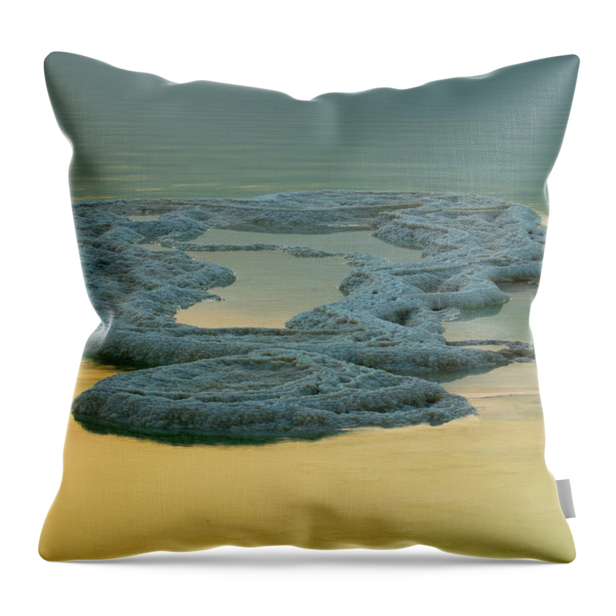 Tranquility Throw Pillow featuring the photograph Salt Island by Ilan Shacham